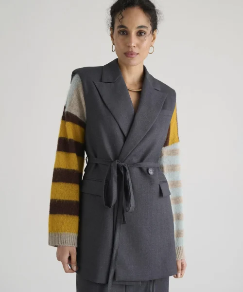 Gilet Grigio - Manila Grace