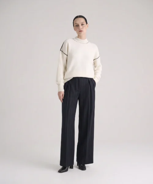 Pantalone Ampio Blu - Manila Grace